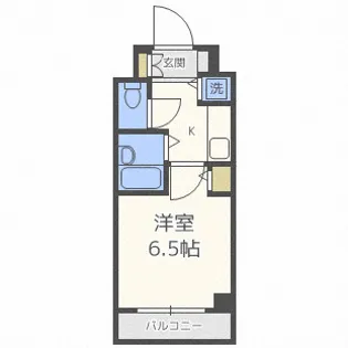 アスヴェル天満橋【3階】の間取り