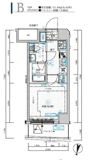 メインステージ横濱東口【7階】の間取り