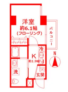 N-flats 横浜反町【3階】の間取り