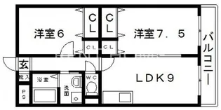 セイグレイス【4階】の間取り