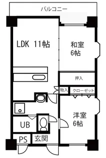 サンエリア【4階】の間取り