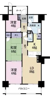 リッチ・de・川内II【4階】の間取り