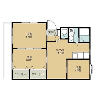 ドリーム江津【2階】の間取り