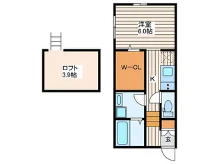 ペリディーン【2階】の間取り