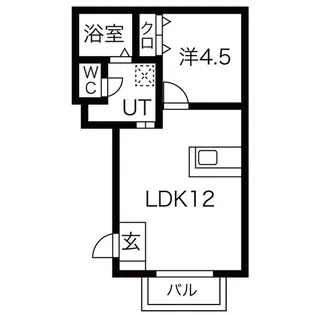 サン・FRIENDS北外山II B【1階】の間取り