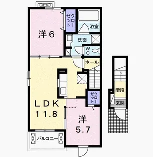 ラフィーネ【2階】の間取り
