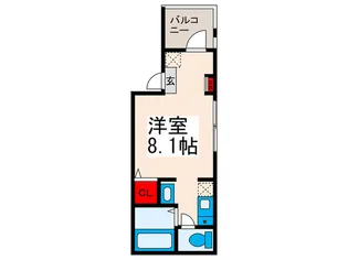 ウィングロース町屋【2階】の間取り
