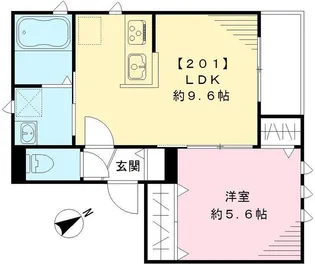 ルミエール本町【2階】の間取り