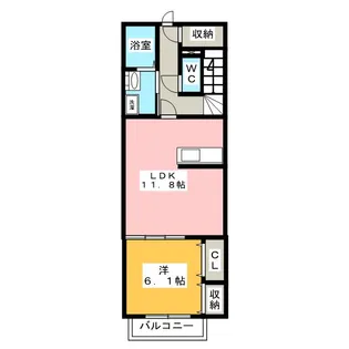 BrooklynI【2階】の間取り