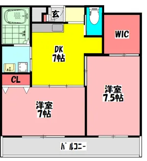 ロイヤルハイツ三喜【4階】の間取り