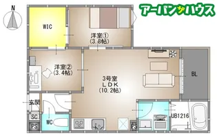 REGALEST 今【1階】の間取り
