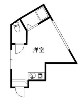 アルティローサ芝浦【5階】の間取り