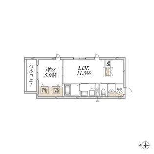 The Bay Luxe CBY(ザ ベイ リュクス シービーワイ)【4階】の間取り