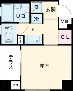 マイナビSTAYミライエキューブ用賀【5階】の間取り