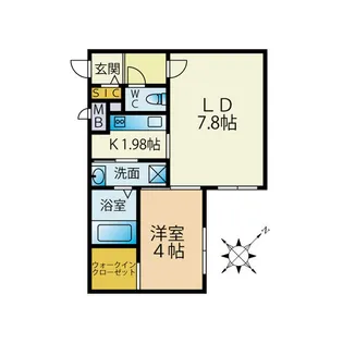PreDonia南郷【4階】の間取り