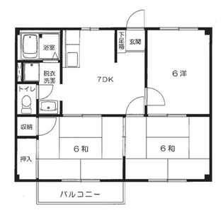 ニューシティ寺田【1階】の間取り