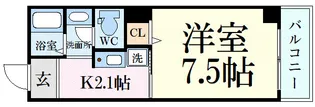 サンクール松屋町【7階】の間取り
