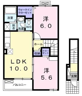 プラシード【2階】の間取り