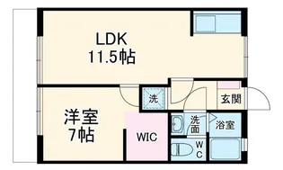 プチハウス石原【1階】の間取り
