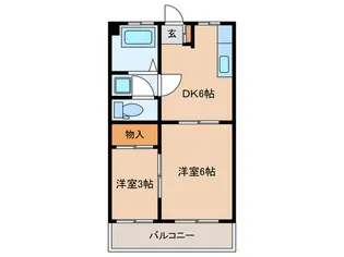 徳丸学院ビル【2階】の間取り