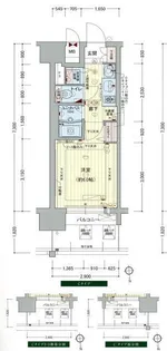 プレサンス難波元町【2階】の間取り