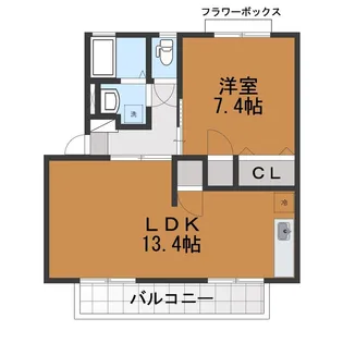 パストラル大塚 A棟【2階】の間取り