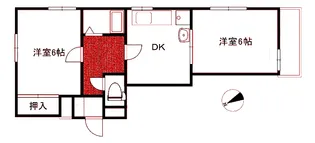 メゾンパークス【1階】の間取り