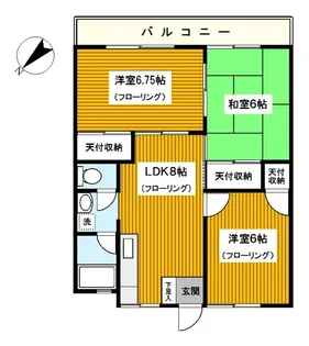 サンクレストA【2階】の間取り