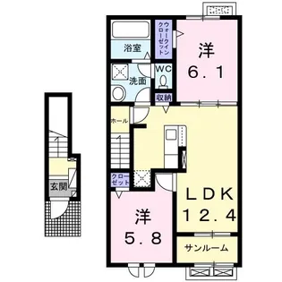 プリムラ【2階】の間取り