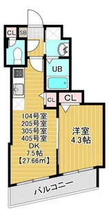 soare幕張2nd【1階】の間取り