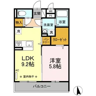 ディアコート 宮下【3階】の間取り