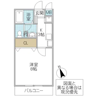 フォーライフヴィラ千波【2階】の間取り