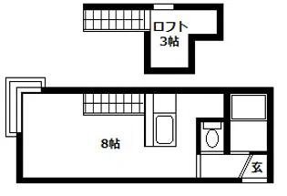 ツインハウスA棟【3階】の間取り