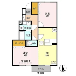 アロース・ガーデン【1階】の間取り