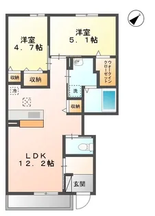 アリエッタII【1階】の間取り