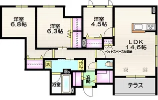 (仮称)川口市飯原町メゾン北棟【1階】の間取り