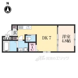 パークス京都東山【4階】の間取り