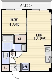 足立ロイヤルハイツ【3階】の間取り