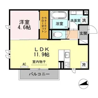 ミロワール【3階】の間取り