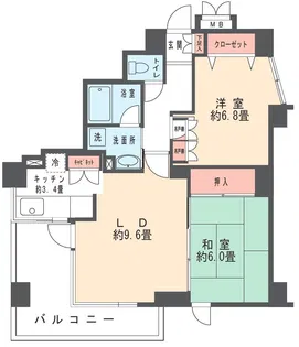 エーデルワイス高見【4階】の間取り