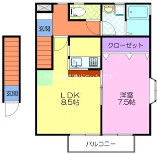 カームハイツタカセ C【2階】の間取り
