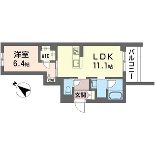 プルミエール和光【2階】の間取り
