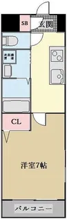 エクセラン広見【3階】の間取り
