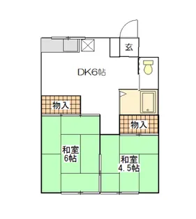 三葉荘A【1階】の間取り