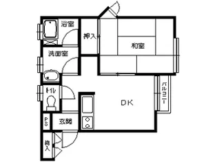 コーポわかば2【2階】の間取り
