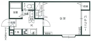 秋桜ハイツ【2階】の間取り