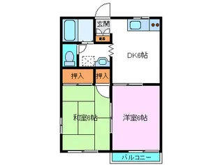 静岡県三島市御園【アパート】の間取り