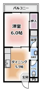 大阪府大阪市住吉区苅田5【マンション】の間取り