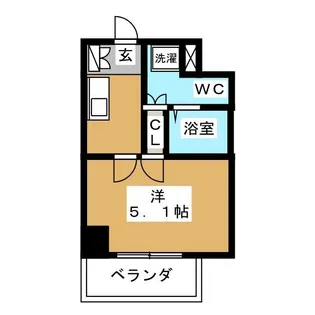 CLAREGRACE松戸【9階】の間取り