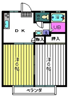 メゾン旭B【1階】の間取り